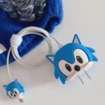 Blue Superman 3D Cartoon iPhone Charger Case Cover - Image 2