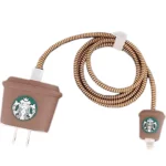Starbucks 3D Cartoon iPhone Charger Case Cover