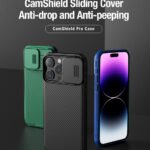 Nillkin Camshield Pro Case Compatible With Iphone 15 Black