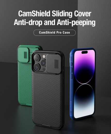 Nillkin Camshield Pro Case Compatible With Iphone 15 Black