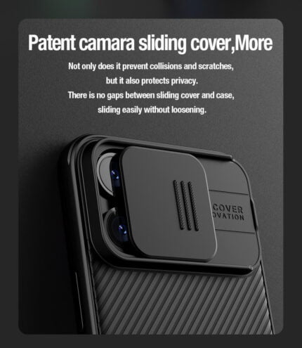 Nillkin Camshield Pro Case Compatible With Iphone 15 Pro Max Black