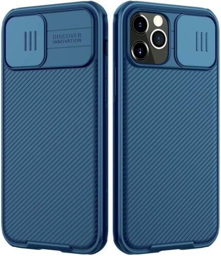 Nillkin Camshield Pro Case Compatible With Iphone 12 / 12 Pro - Blue