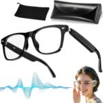 Ray-Ban AI Smart Bluetooth Glasses – Black | UV400, Blue Light Filter, Mic, BT 5.0, Waterproof